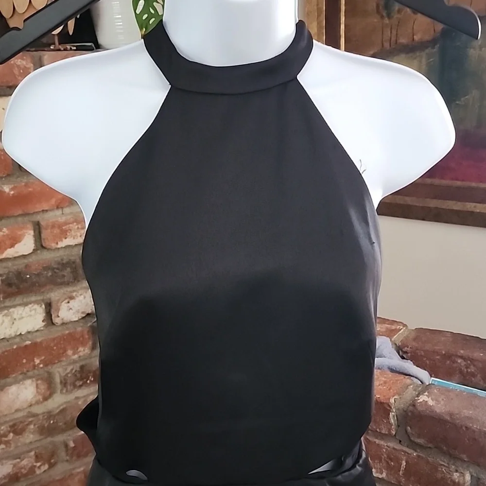 Marciano Black Peplum Backless Dress - Picture 2 of 8